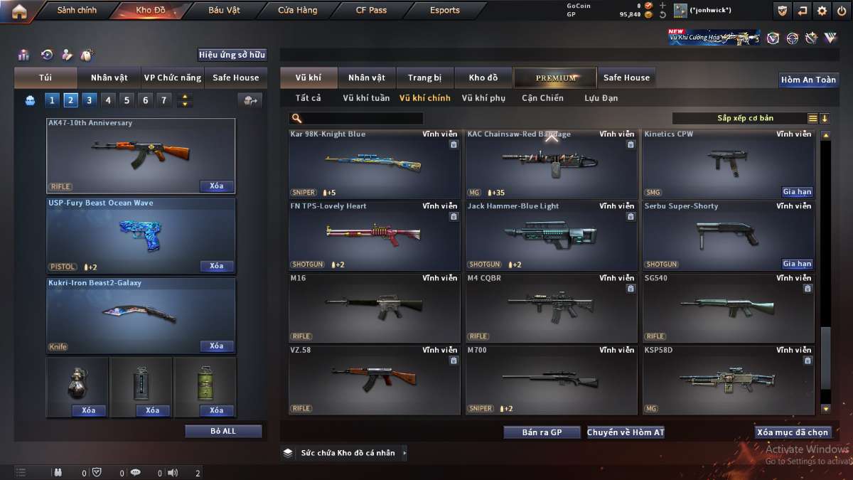 shop acc cf uy tin gia re
